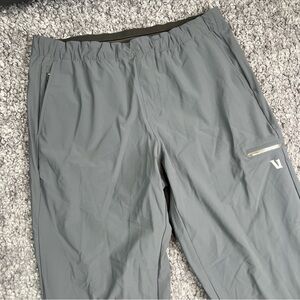 Vuori Mens Fleet Jogger Performance Pants Gray Elastic Waist Size M